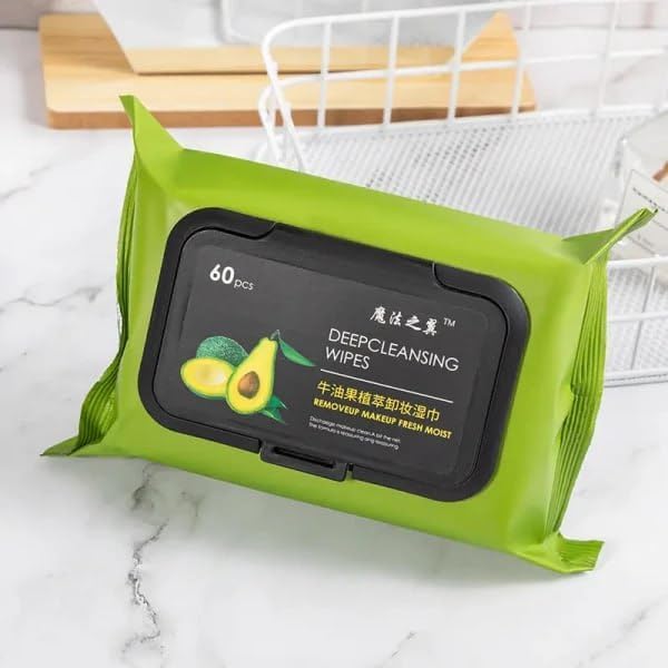 Vichip Vichip Beauty Clean Glow Makeup Remover Wipes for Face with Aloe Vera Cucumber Vitamin E Makeup Remover Wipes HydratingRefreshing Soothing 60 Pieces - Image 2
