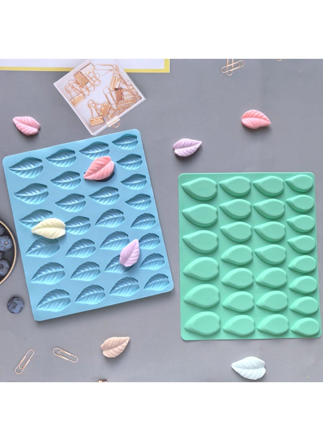 28 Even Leaves Chocolate 543 Chocolate Cookie Mold Cake Mold Ice Cream Candy Silicone Mold-Color:2 Bags (color Can Be Noted) - Image 4