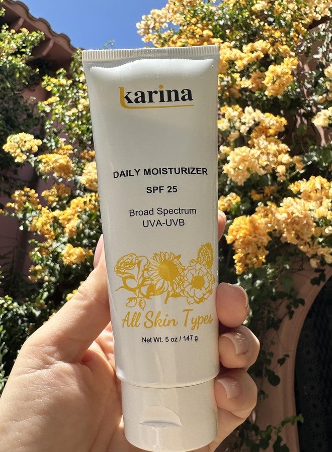 Karina Skincare Daily Moisturizer SPF 25 - Broad Spectrum Sun Protection - Hydrates and Nourishes - Peptide & Antioxidant Formula - Suitable for All Skin Types - 5oz - Image 3
