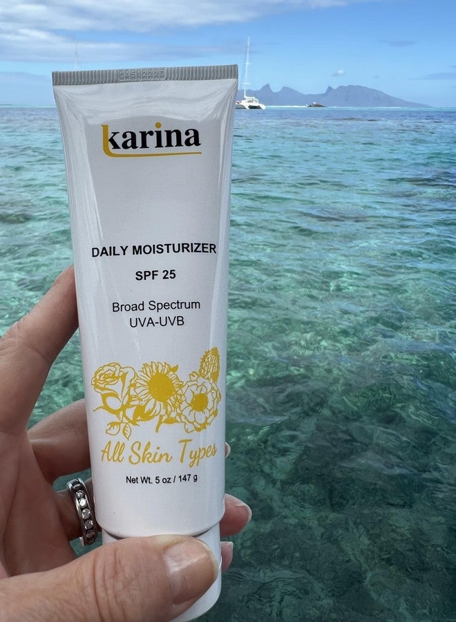 Karina Skincare Daily Moisturizer SPF 25 - Broad Spectrum Sun Protection - Hydrates and Nourishes - Peptide & Antioxidant Formula - Suitable for All Skin Types - 5oz - Image 4