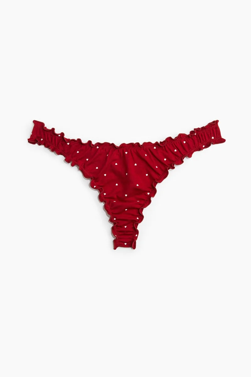 H&M 3-pack overlock-detail thong briefs