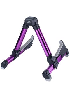Aroma AGS-08 Universal Foldable Adjustable Aluminum Floor Guitar Stand Holder A-Frame for All Guitar Types Ukulele Mandolin Oud  - Image 3