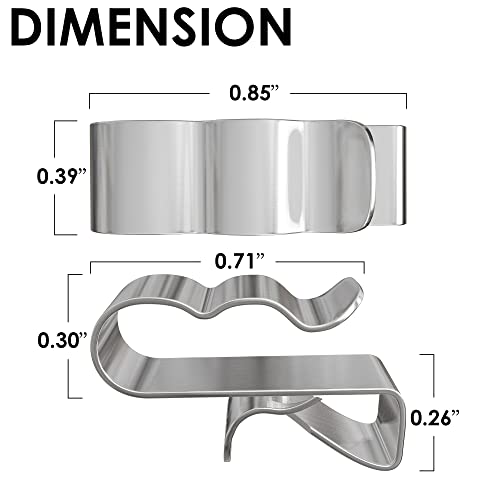 NATIKON Trailer Frame Wire Clips Stainless Steel Cable Wire Organization for Fishing Boat Trailer, 25pcs - Image 2