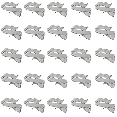 NATIKON Trailer Frame Wire Clips Stainless Steel Cable Wire Organization for Fishing Boat Trailer, 25pcs - Image 1