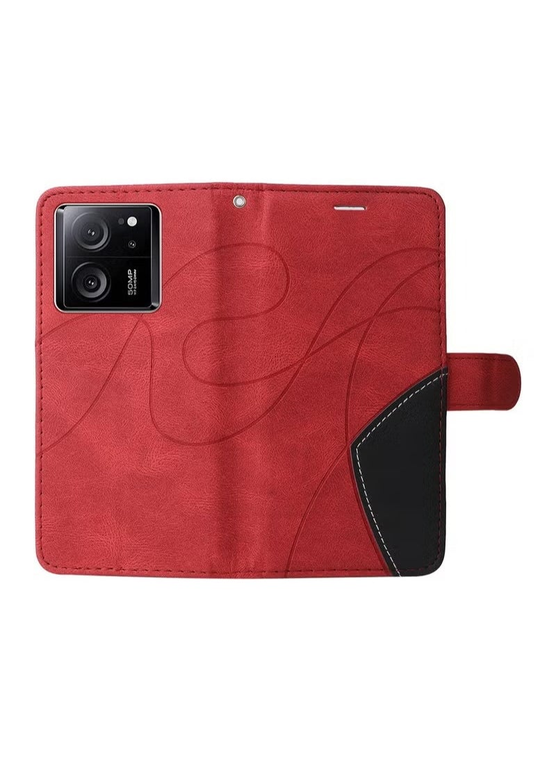 X-level Xiaomi 13T/13T Pro/Redmi K60 Ultra Case Cover Soft Quality Leather Flip Folio Wallet with Card Slots Holder Stand Back Cover Drop-Proof Shock-Proof Protective Cell Phone Back Accessories Protection  - Image 5