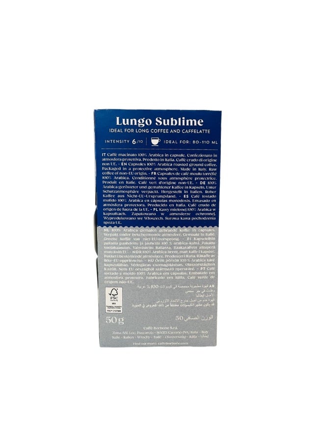 CAFFE BORBONE Caffè Borbone Lungo Sublime Aluminum Capsules – 100% Arabica | Nespresso® Original Compatible - Image 2