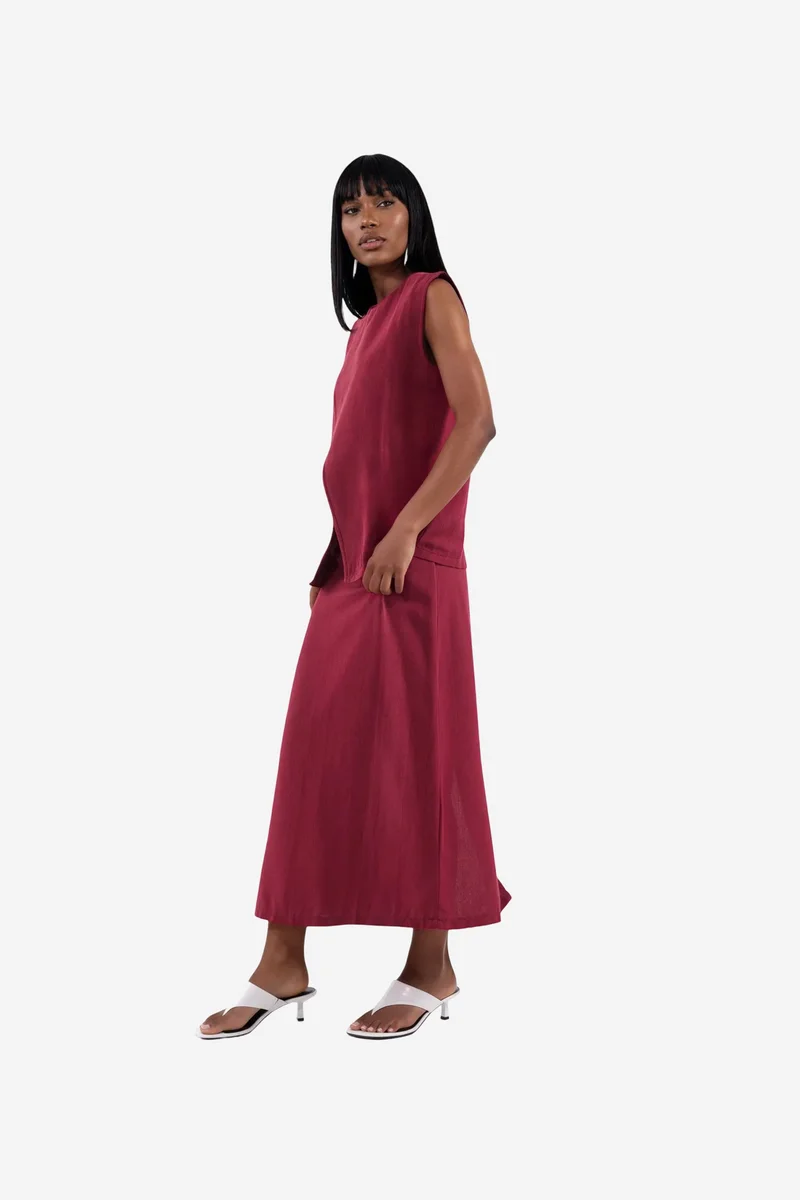 جينيفر Cotton Viscose Linen Two-Piece Coord