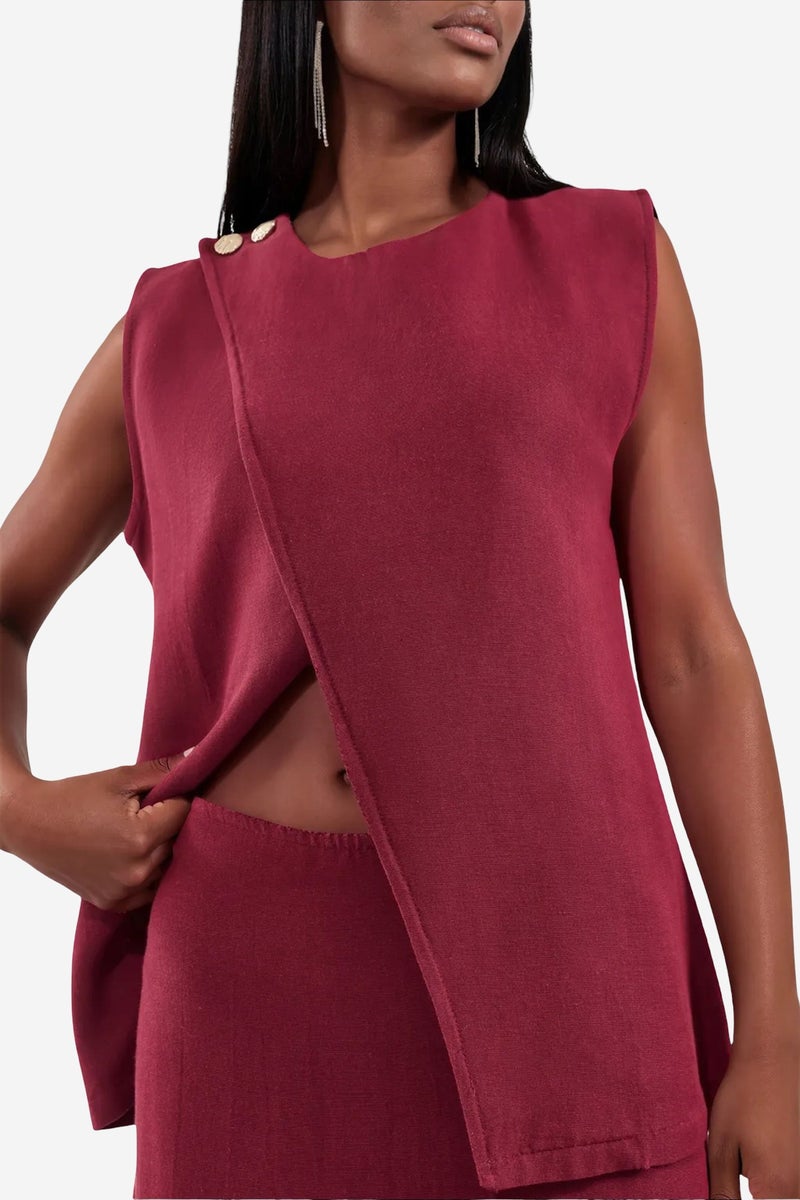 Jennyfer Cotton Viscose Linen Two-Piece Coord - Image 4