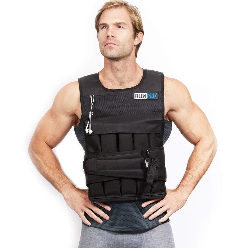 RUNMax Pro Weighted Vest 12lbs/ 20lbs/ 40lbs/ 50lbs/ 60lbs With Shoulder Pads Option (Without Shoulder Pads, 12lbs) - Image 3