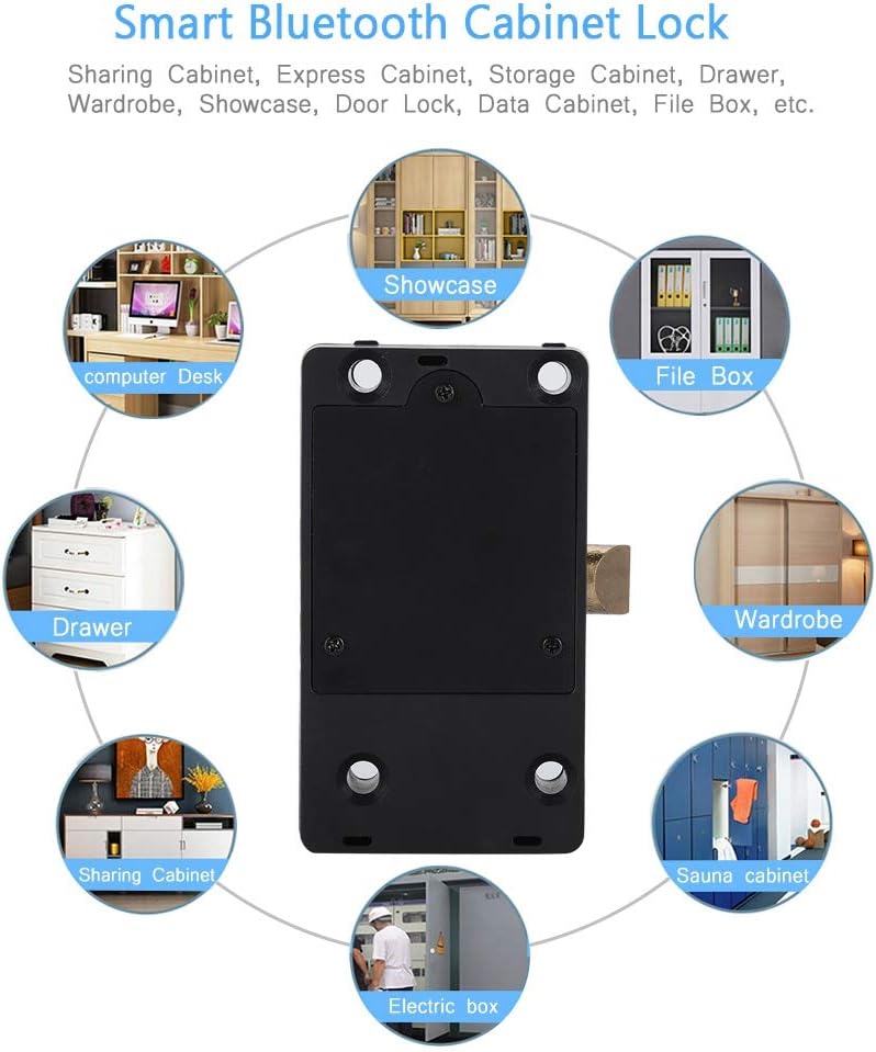 klarako Smart Lock Cabinet Drawer Lock Unmanned Container Lock Supports Multiplayer Unlock Save Unlock The Recording of iOS/Android - Image 3