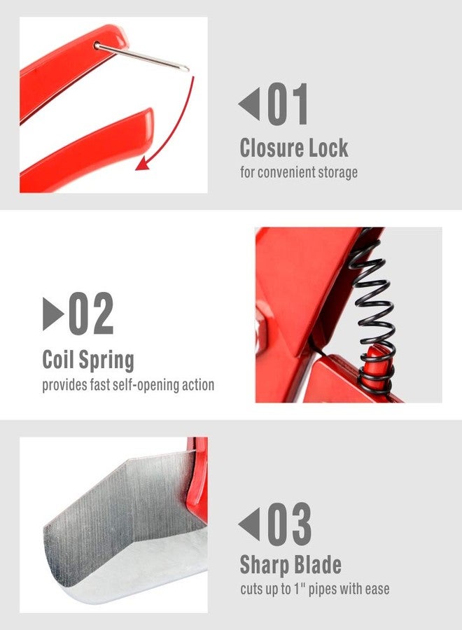 آي ويس أداة قطع أنابيب IWISS iCrimp PEX لقطع أنابيب PEX مقاس 1/8"-1" غير مخصصة لأنابيب PVC - Image 4