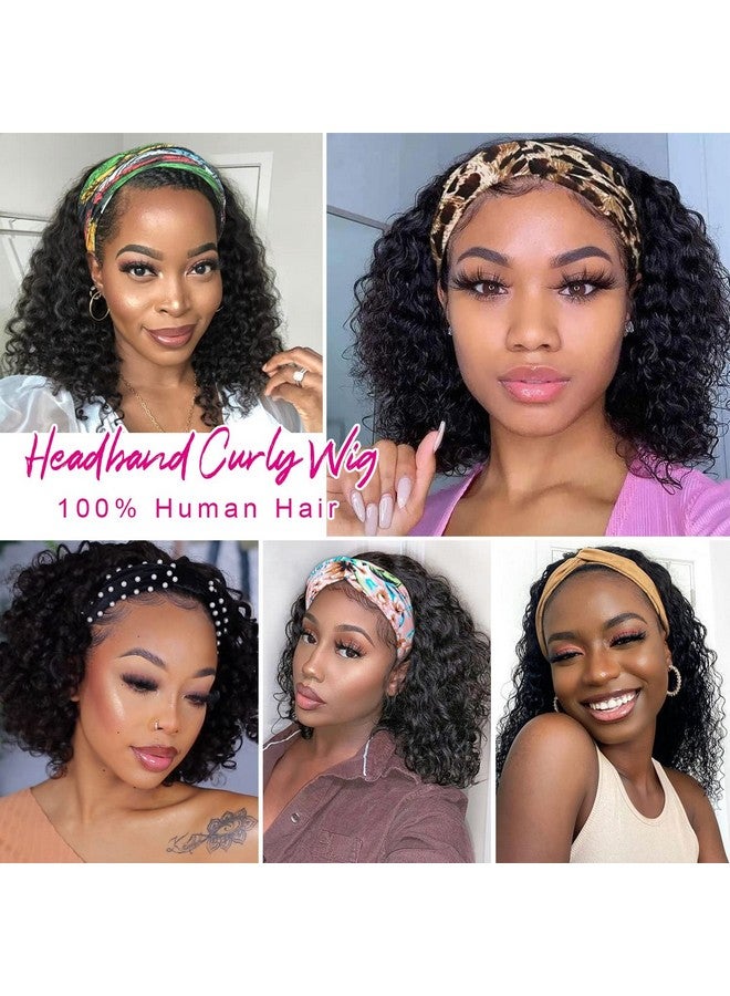 ايسي شعر مستعار مجعد عقال شعر بشري للنساء السود 10 بوصة برازيلي بدون دانتيل أمامي شعر مستعار أسود طبيعي عقال شعر مستعار موجة عميقة شعر مستعار بشري (كثافة 150٪) - Image 5