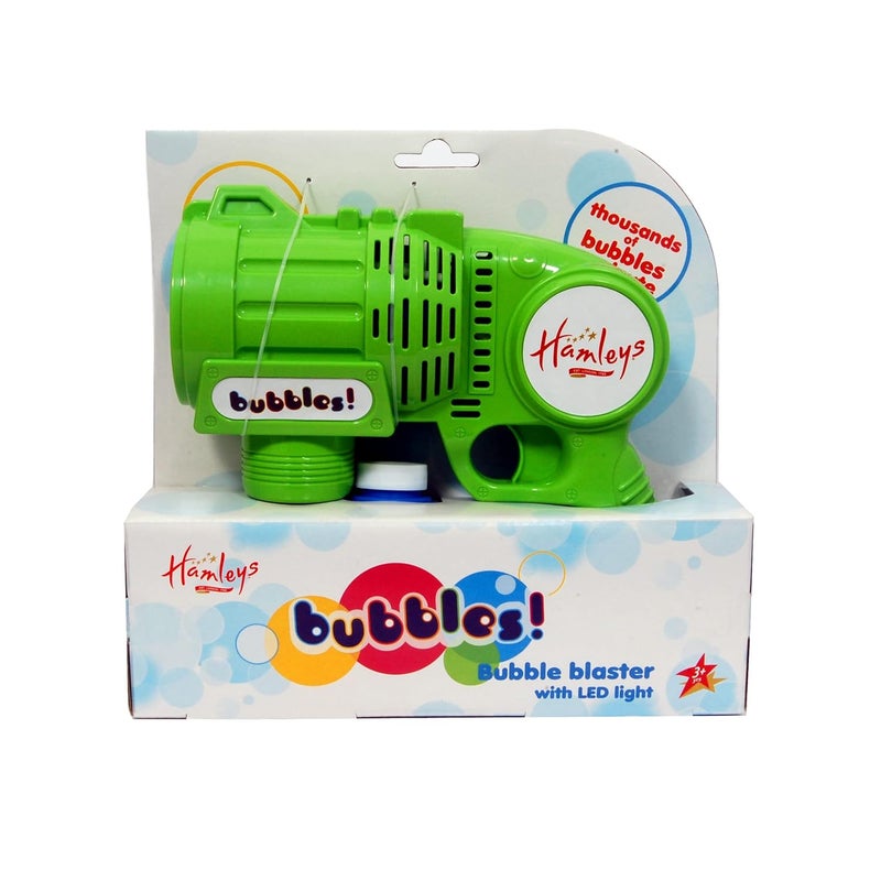 Hamleys مضخة فقاعات للأطفال مع 1 محلول فقاعات | لعبة فقاعات للعب الممتع في الداخل/الخارج آلة فقاعات للأطفال 3 سنوات وما فوق | مثالية لحفلات عيد الميلاد والمرح في الهواء الطلق أو الحفلات (أخضر) - Image 5