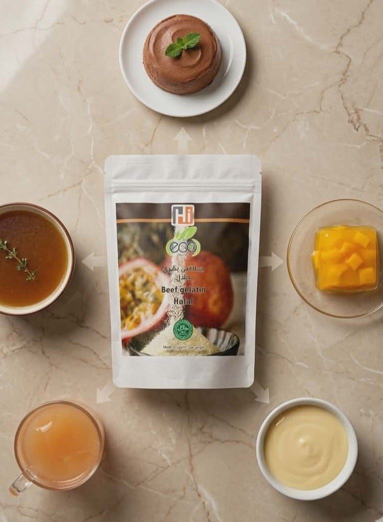 Eco Healthy Halal Beef Gelatin Powder - 100g - Image 3