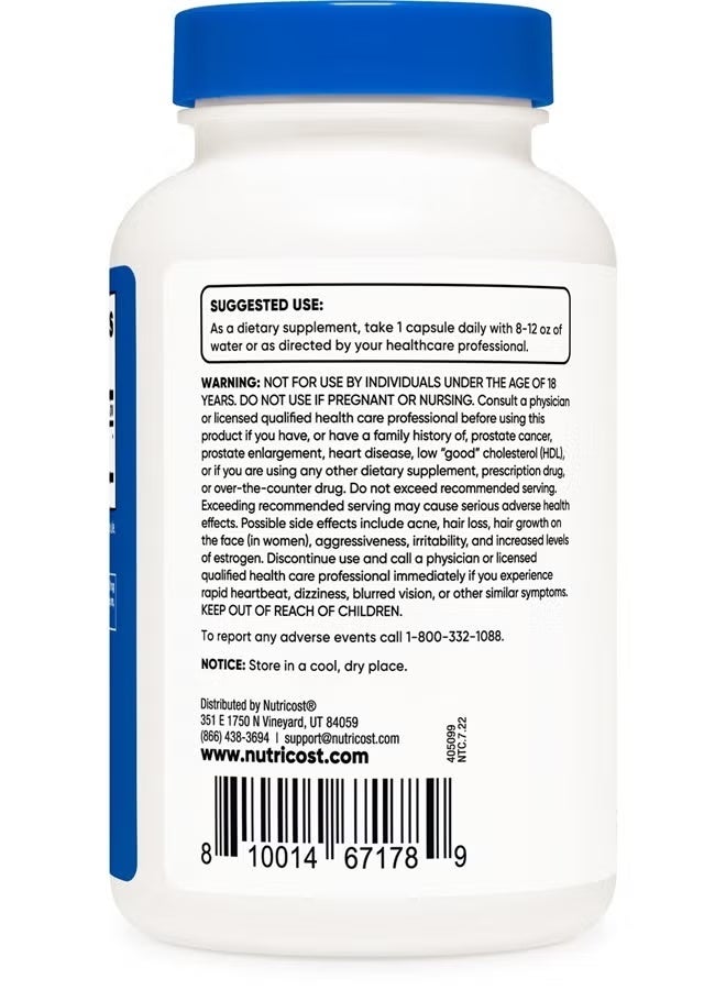 Nutricost, DHEA, 50 mg, 240 Capsules - Image 3