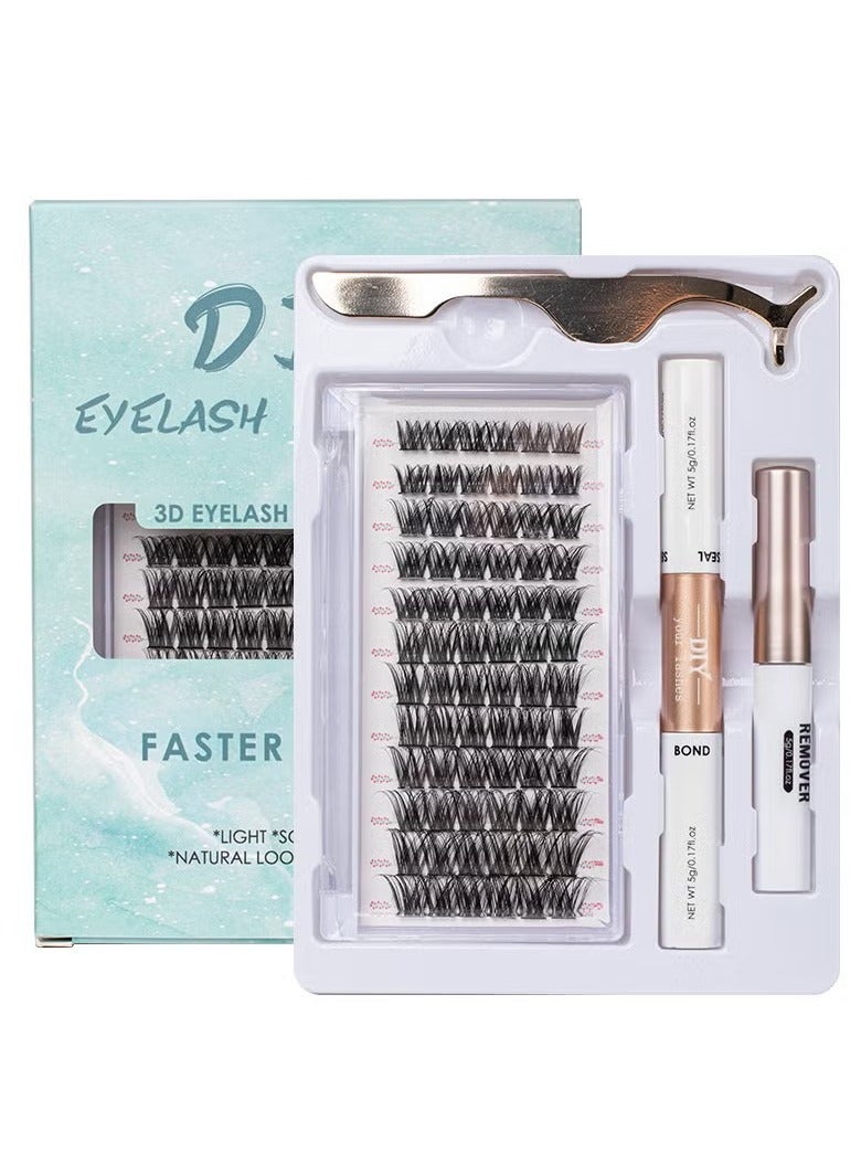 Generic False Lashes Individual Eyelashes 72 Root Cluster Lashes DIY Eyelash Extension Fake Lashes Natural Look Reusable Lashes  - Image 1