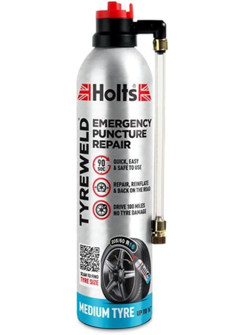 HOLTS-TYREWELD EMERGENCY PUNCTURE REPAIR 400ML, HT3YA - Image 1