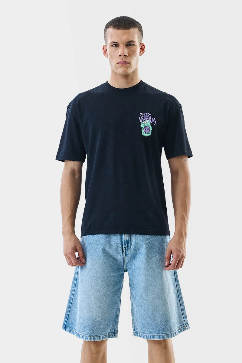 Snitch  Stay Vibrant Oversized T-Shirt for Men | Best Price UAE
