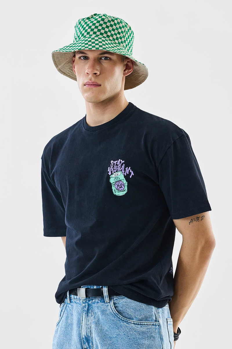 Snitch  Stay Vibrant Oversized T-Shirt for Men | Best Price UAE