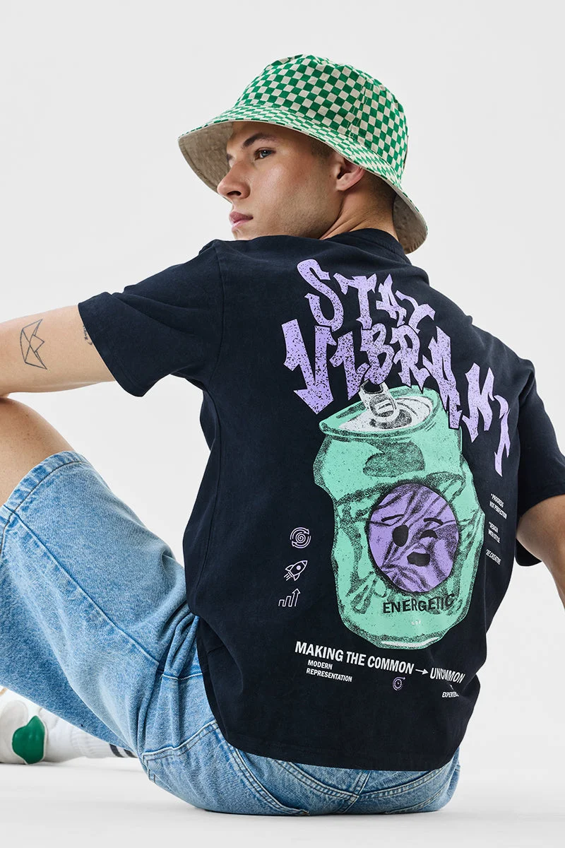 سنيتش Stay Vibrant Oversized T-Shirt