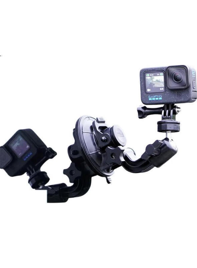 Maxcam/Maisikamu, Suitable For Gopro Ace Pro 2/Gopro 13/12/11/10/9/8/7 Action Cameras, Car Suction Cup Glass Mount, Car-Mounted Bracket Accessories - Image 1