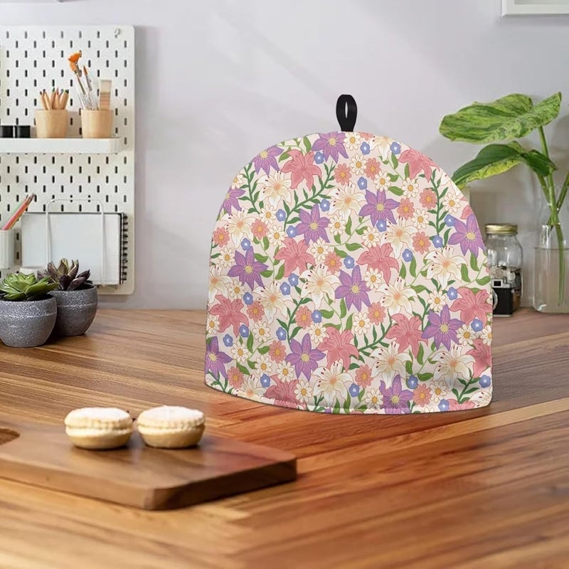 Tea Pot Cozy for Teapots Insulated Tea Pot Tea Kettle Quilt Dust Proof Teapot Cover for Home Kitchen Tea Party Decorative Accessories Decor Handmade Tea Cozy Easy to Clean - Image 4