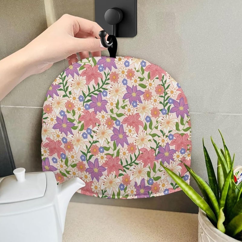 Tea Pot Cozy for Teapots Insulated Tea Pot Tea Kettle Quilt Dust Proof Teapot Cover for Home Kitchen Tea Party Decorative Accessories Decor Handmade Tea Cozy Easy to Clean - Image 5