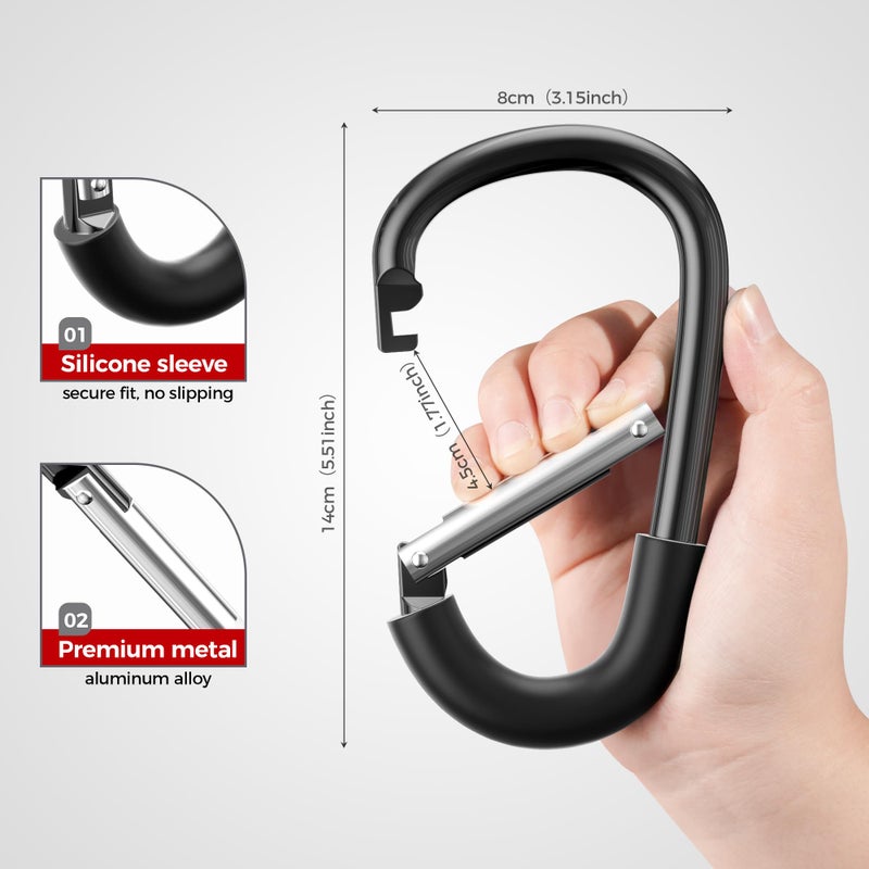 Surdoca Stroller Hooks  Large Stroller Hooks For Bags  Universal Stroller Clips And Hooks  Mommy Hook For Stroller Heavy Duty  Stroller Accessories For Mom - Image 3