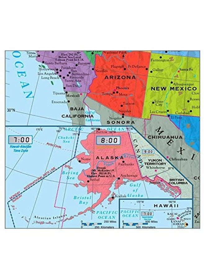 Kappa Superior Mapping Company United States Poster Size Wall Map 40 x 28 With Cities (1 Map) - Image 3