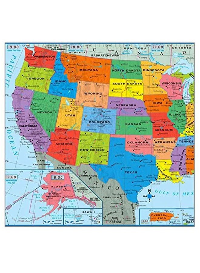 Kappa Superior Mapping Company United States Poster Size Wall Map 40 x 28 With Cities (1 Map) - Image 5