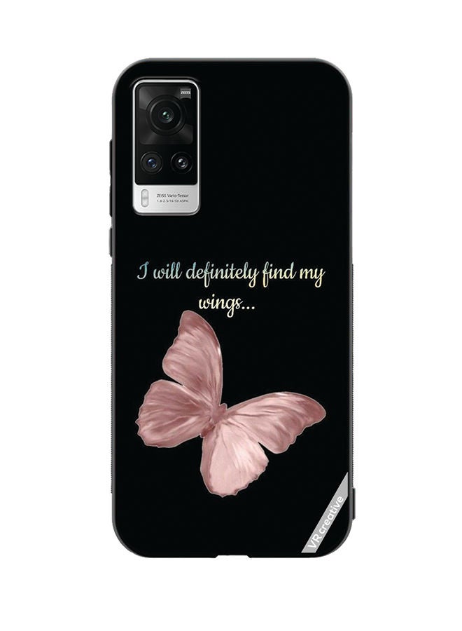 VR CREATIVE Protective Case Cover For Vivo X60 Pro I Will Definitely Fimd My Wings Design Multicolour - Image 1