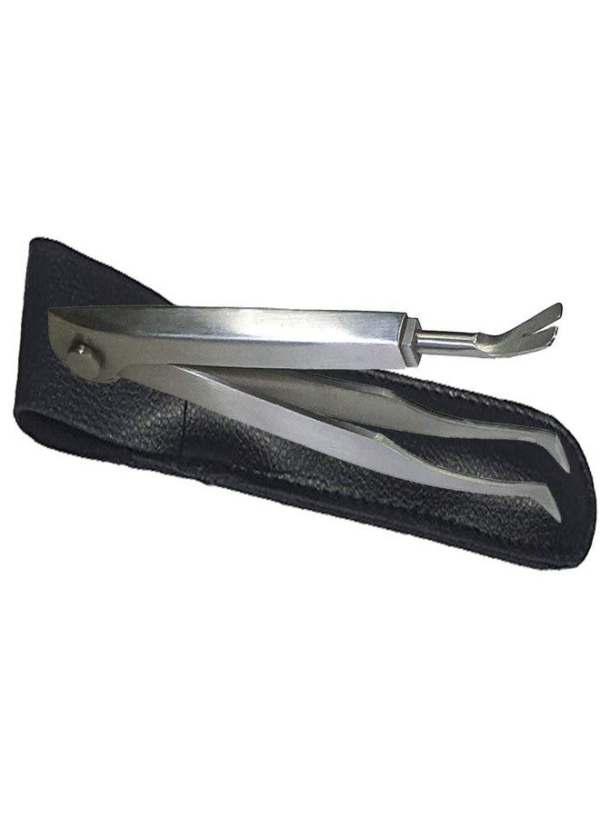 eTradewinds Tick Remover Tool Kit Tweezers & Tick Identifier Card - Hygienic All Stainless Steel Tick Removal Instrument Ideal for Human, Dog, Cat & General Pet Tick Puller w/Leather Case - Image 2