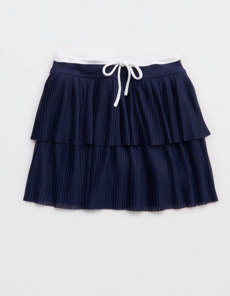 Aerie OFFLINE By Aerie Real Me Pleated Mesh Skort - Image 4