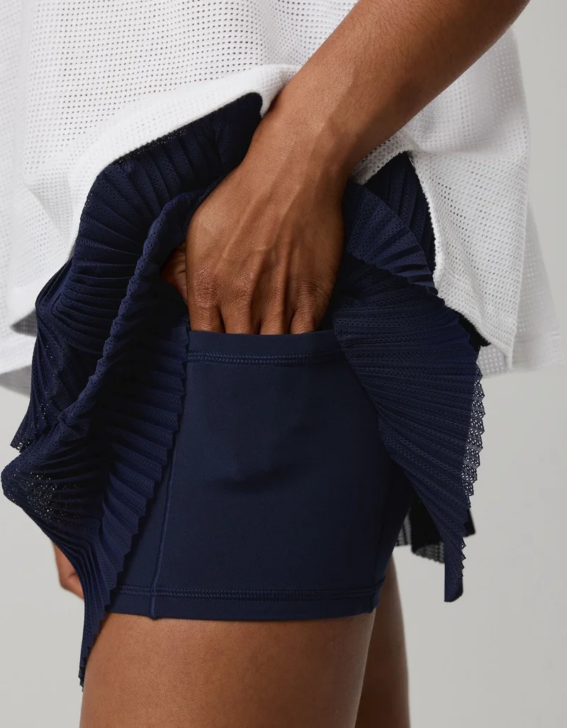 Aerie  OFFLINE By Aerie Real Me Pleated Mesh Skort for Women | Best Price UAE