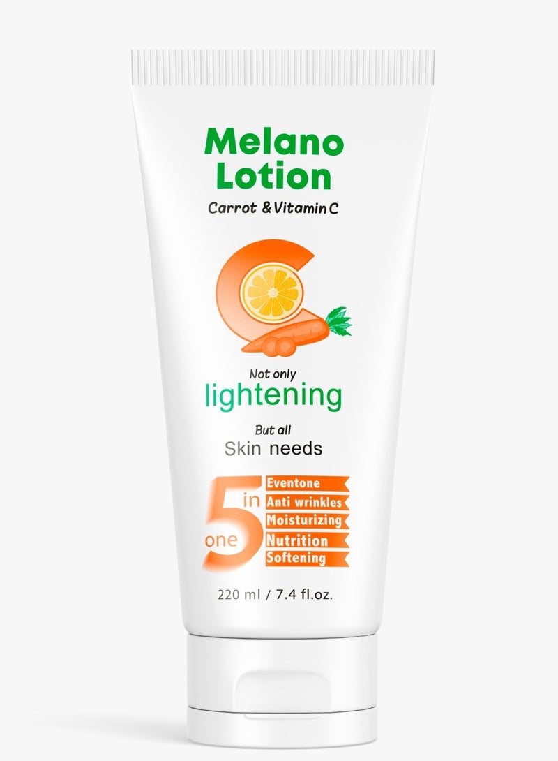 Melano lotion Carrot & Vitamin C Nutrition Super moisturizing & Softening 300 ML