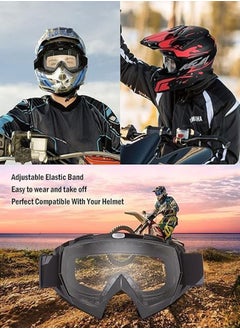 GUDOO Adult Dirt Bike Goggles ATV Motorcycle Goggles for Youth Dirt Bike Goggles Windproof ATV Goggles Dust Proof Racing Goggles for Child Youth Teens Men and Women  - Image 3