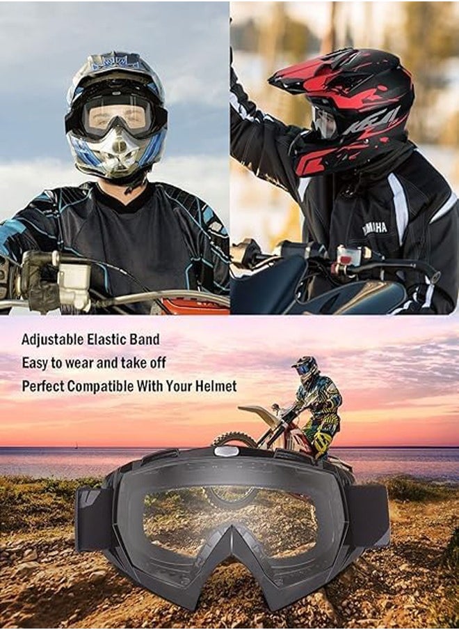 GUDOO Adult Dirt Bike Goggles ATV Motorcycle Goggles for Youth Dirt Bike Goggles Windproof ATV Goggles Dust Proof Racing Goggles for Child Youth Teens Men and Women  - Image 3