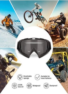 GUDOO Adult Dirt Bike Goggles ATV Motorcycle Goggles for Youth Dirt Bike Goggles Windproof ATV Goggles Dust Proof Racing Goggles for Child Youth Teens Men and Women  - Image 5