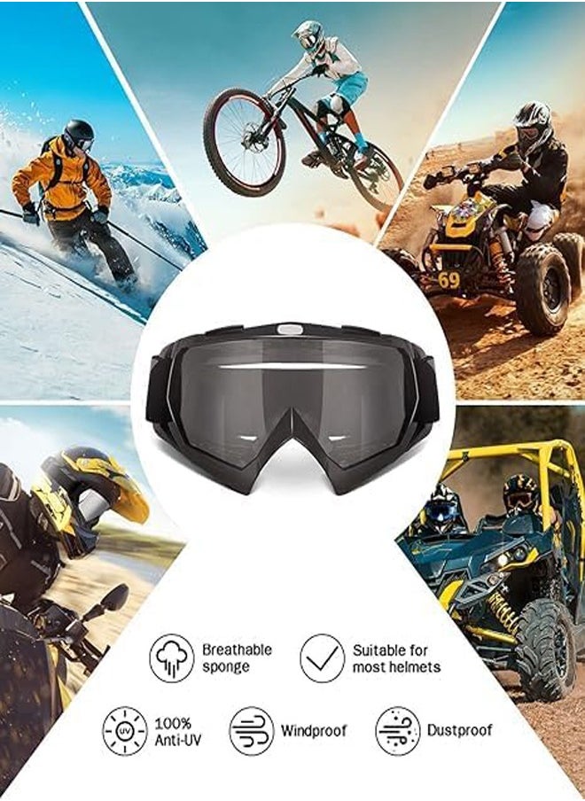 GUDOO Adult Dirt Bike Goggles ATV Motorcycle Goggles for Youth Dirt Bike Goggles Windproof ATV Goggles Dust Proof Racing Goggles for Child Youth Teens Men and Women  - Image 5