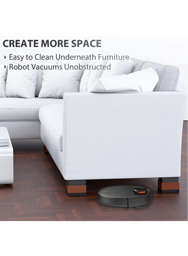 Adjustable Bed Risers for Table Couch Bed Frame 45 inch Height Heavy Duty Lifters (Set of 4) - Image 3