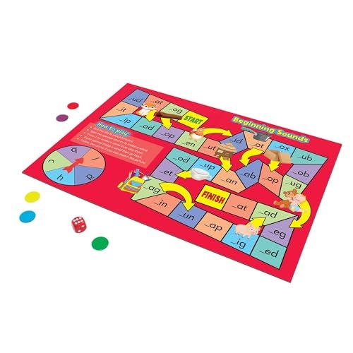 Junior Learning Phonics Board Games Set, 6 Counters, Ages 4-5, Language Skills, Pre K-K, Medium - Image 2