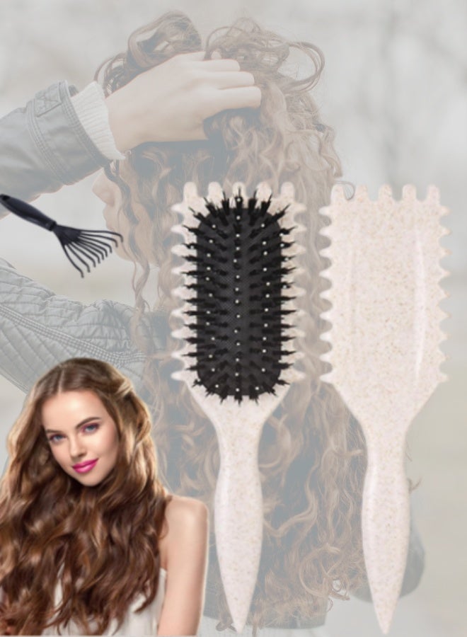 فرشاة تصفيف الشعر المجعد - لفك التشابك وتحديد التموجات - Image 1