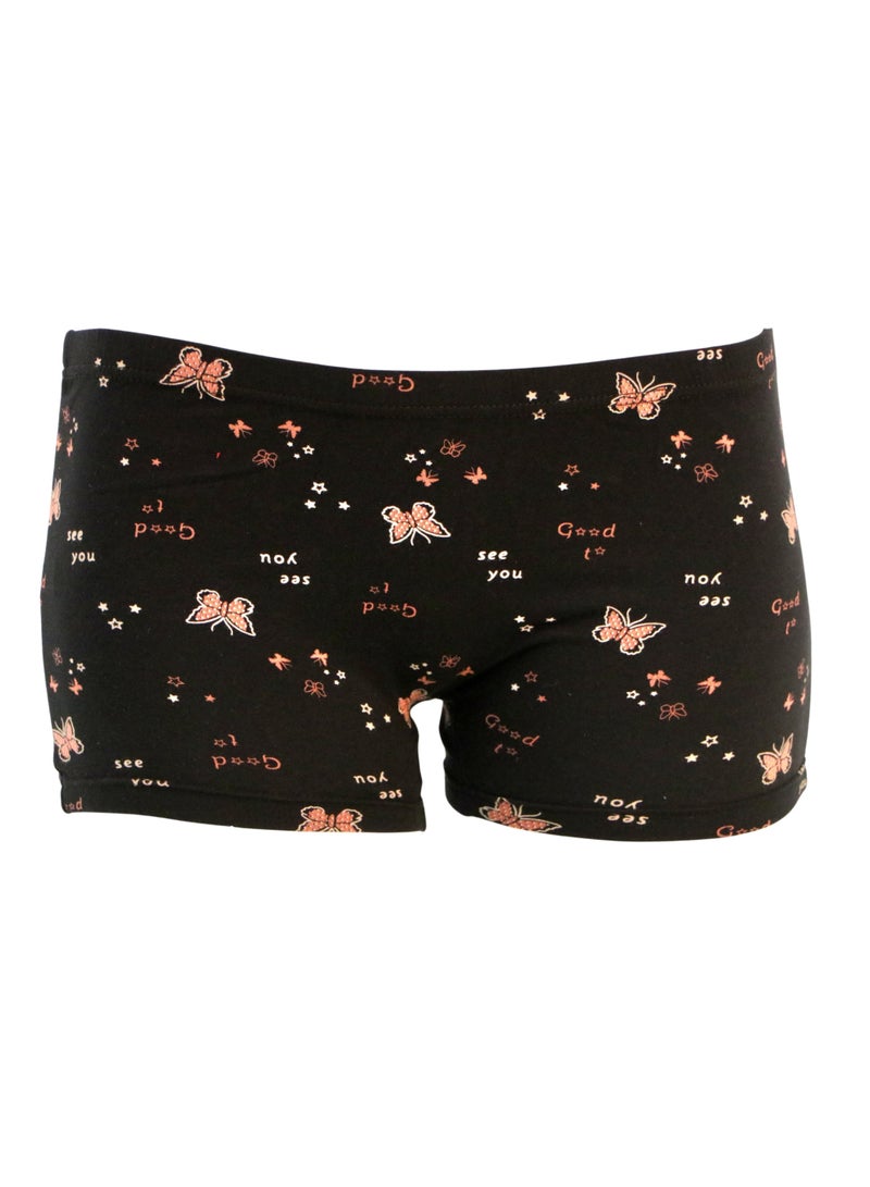 JOANNA 124145 Women's Butterfly & Text Design Boyshort 3-Pack Underwear, Multicolor - Image 5