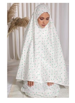 A two-piece prayer set with a modern design. The prayer set is made of high-quality fabric to ensure long-term use