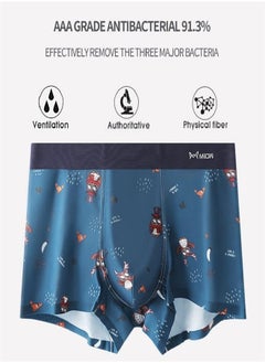 MIIOW 3Pcs  Men Underwear Boxers Shorts Animal Print Boxershorts Cotton Man Boxer Soft Male Panties Breathable Trunks  - Image 2