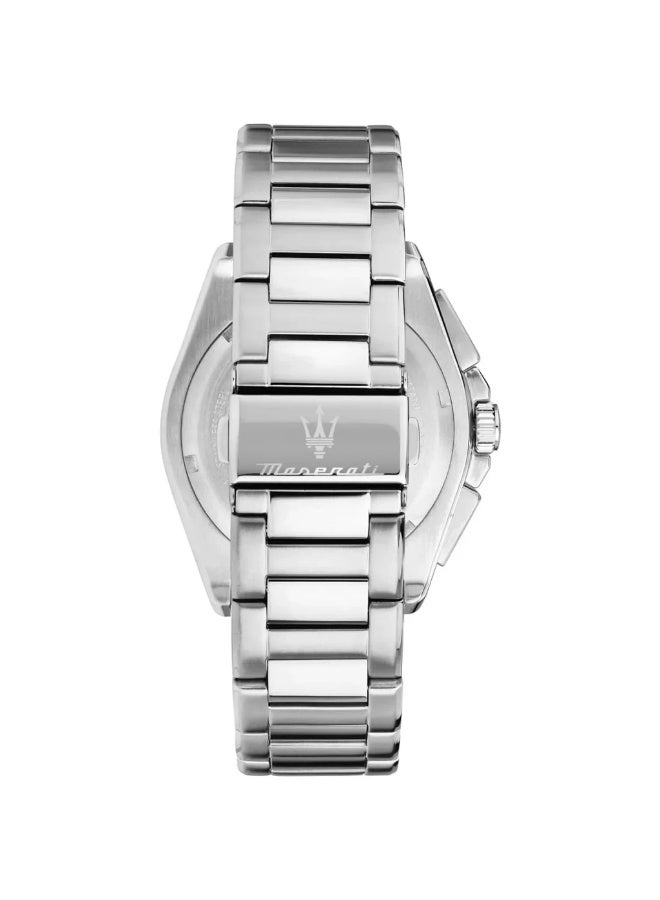 Maserati R8873652001 Velocita Watch – Blue Dial, Silver Stainless Steel Strap, 100M Water Resistant (43mm) - Image 4