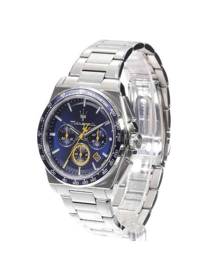 Maserati R8873652001 Velocita Watch – Blue Dial, Silver Stainless Steel Strap, 100M Water Resistant (43mm) - Image 5