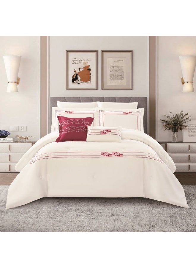 LEVORE Livori 100% Cotton Summer Luxury Bedspread for Double Bed Size 200x200 cm, 8 Pieces, 250 Thread Count - Image 1