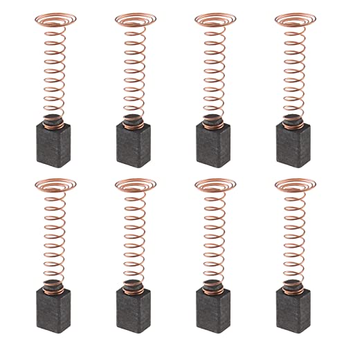 ECSiNG 4 Pairs Carbon Brushes Replacement Compatible with D-remel 4000 Carbon Brushes Repairing Part for Rotary Tool 6.3x4.8x8.4mm - Image 1