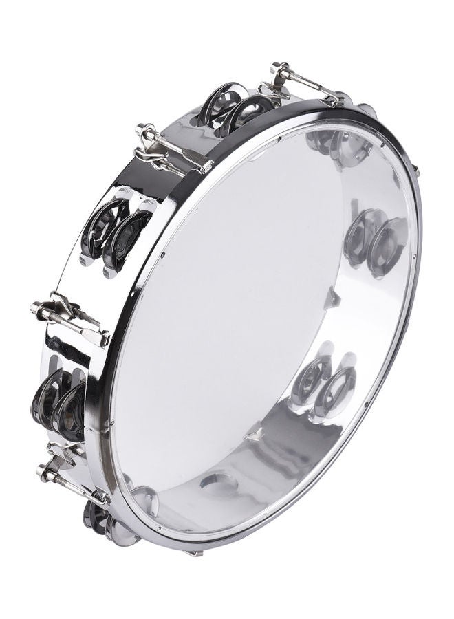 Tambourine Hand Drum With Double Row Jingles Percussion Instrument - Image 5
